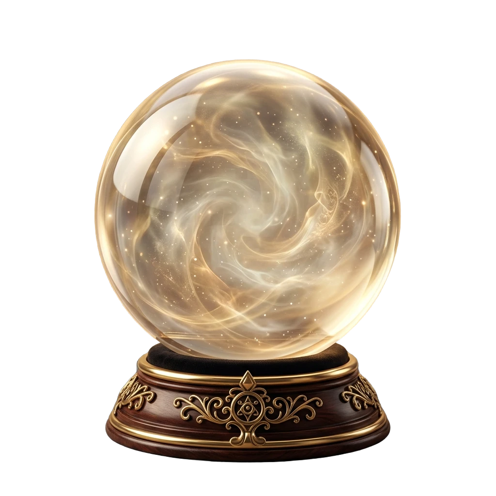 Boule de cristal divinatoire